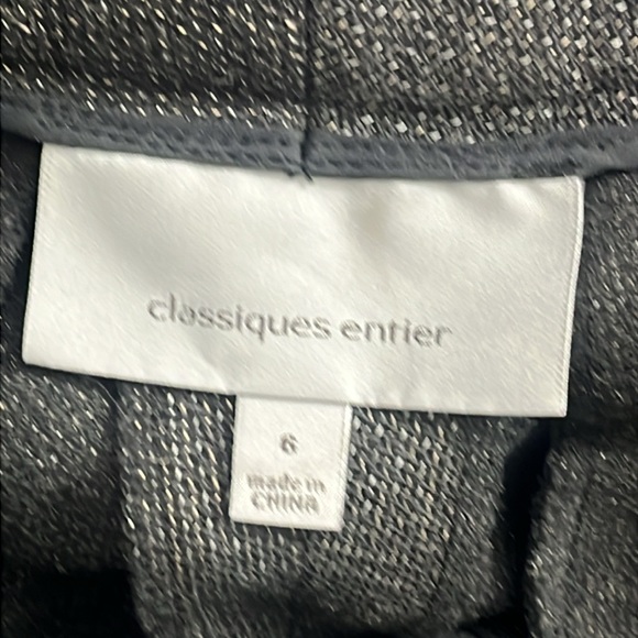 Classiques entier wool blend black with white flecks trouser pants size 6 - Picture 8 of 9